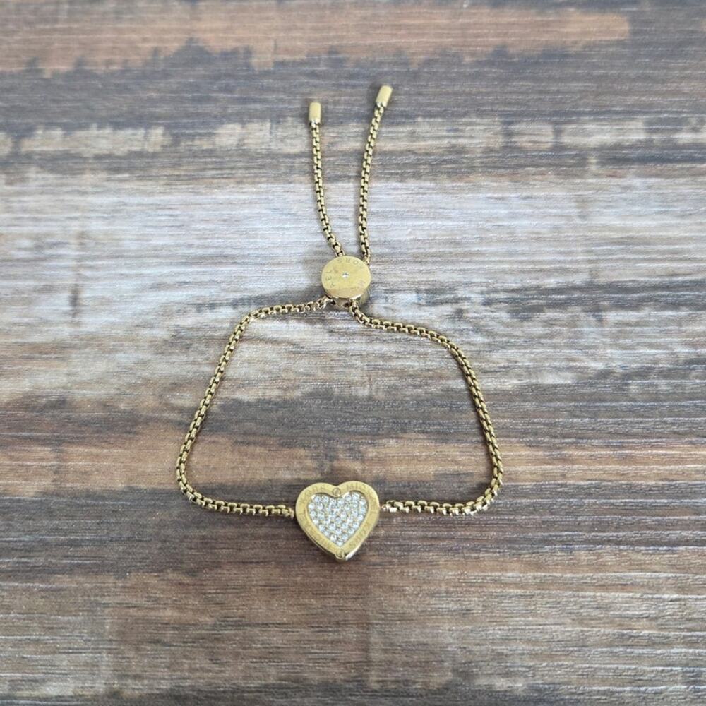 Michael Kors Gold Heart Slider Bracelet